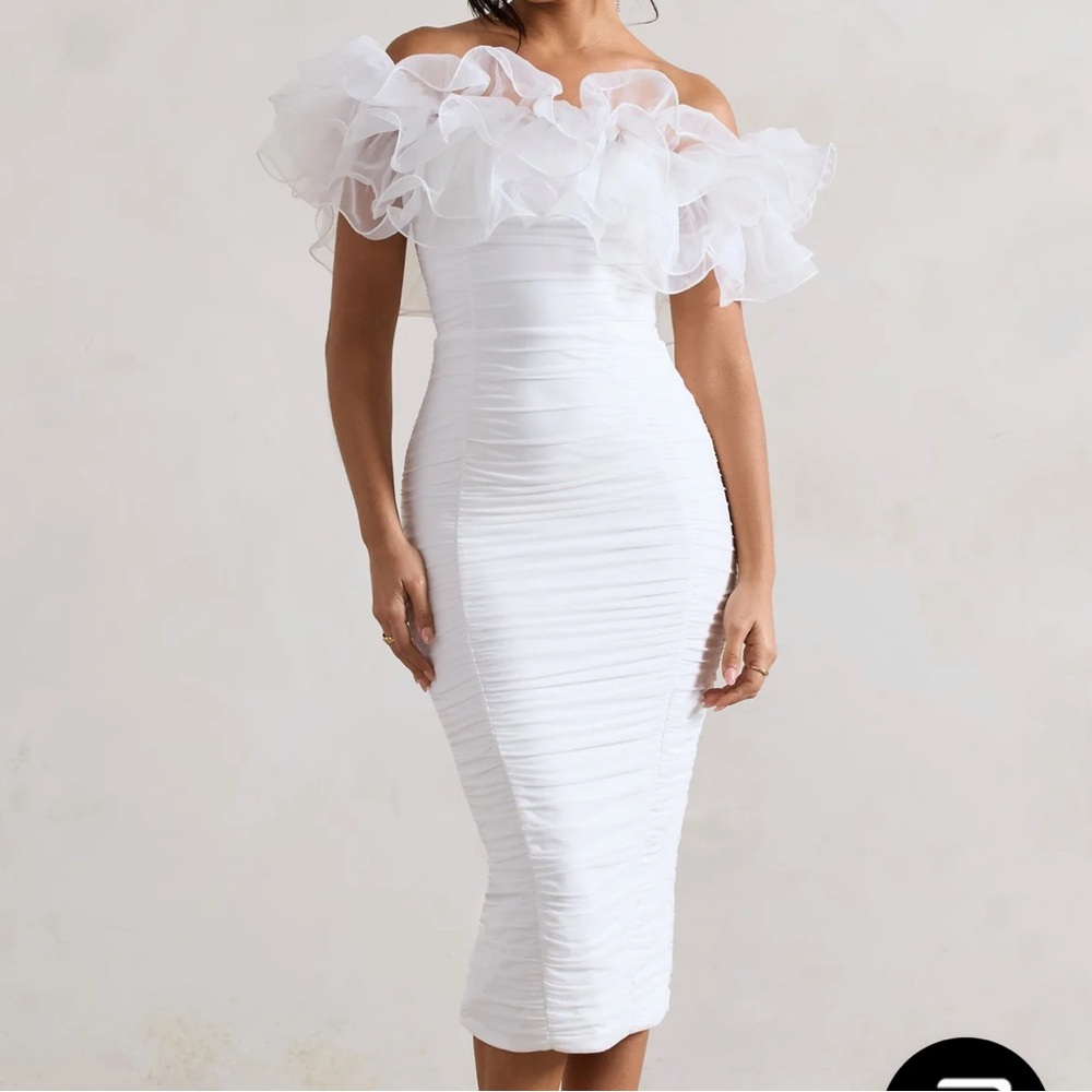 Elegant White Off-Shoulder Dress